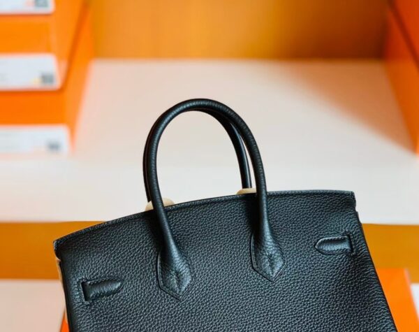 Hermès Birkin Togo CK89 Black Gold Hardware 25cm Full Handmade