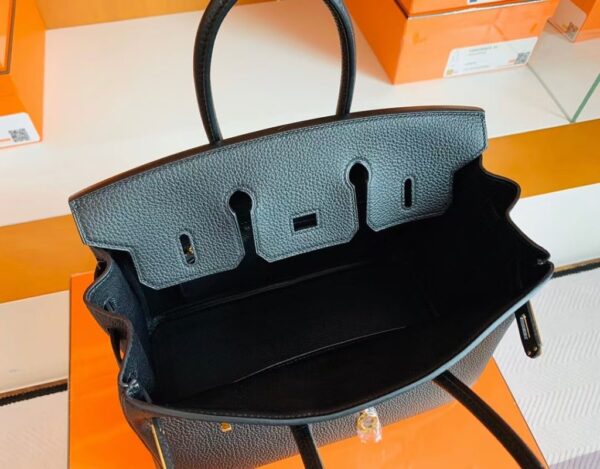 Hermès Birkin Togo CK89 Black Gold Hardware 25cm Full Handmade