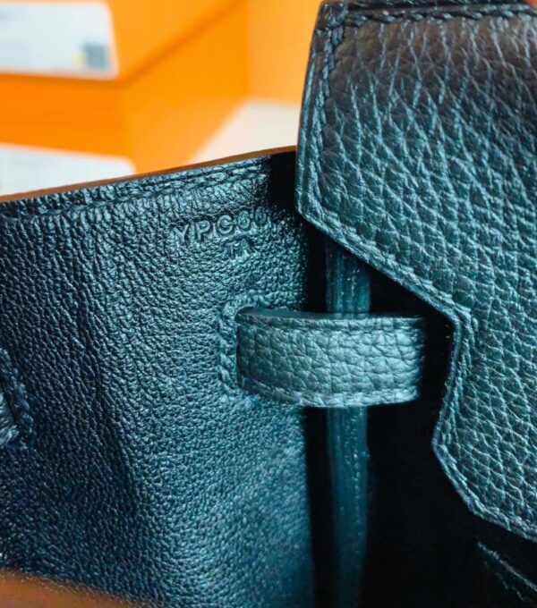 Hermès Birkin Togo CK89 Black Gold Hardware 25cm Full Handmade