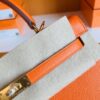 Hermès Kelly Epsom cc93 Orange Gold Hardware 25cm Full Handmade