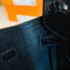 Hermès Birkin Touch Shiny Alligator & Chevre CK89 Black Noir Rose Gold Hardware 25cm Full Handmade