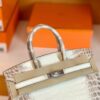 Hermès Birkin Matte Niloticus crocodile 01 himalaya Silver Hardware 25cm Full Handmade