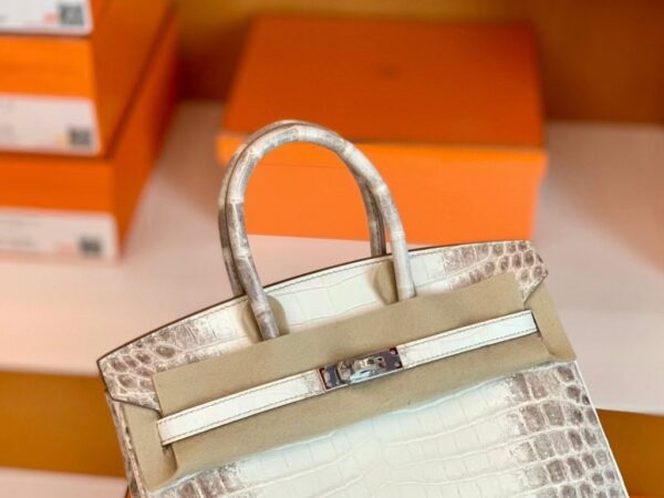mmexport1699695153933-1024x768-1 Hermès Birkin Matte Niloticus crocodile 01 himalaya Silver Hardware 25cm Full Handmade