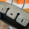 Hermès Birkin Matte Porosus crocodile turtledove grey Silver Hardware 25cm Full Handmade