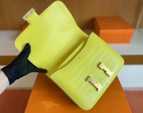 mmexport1705116895941-1024x807-1 Hermès Cosntance Matte Alligator crocodile Yellow Gold Hardware 24cm Full Handmade