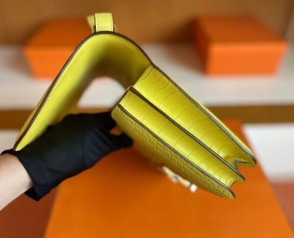 mmexport1705116899041-1024x827-1 Hermès Cosntance Matte Alligator crocodile Yellow Gold Hardware 24cm Full Handmade