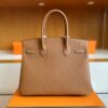 H Factory Bags Birkin Togo Golden Brown Gold Hardware 30cm Full Handmade