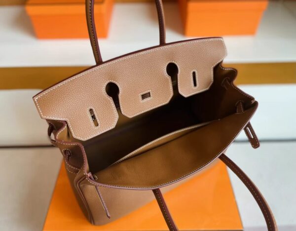 mmexport1713838557386-1024x798-1 H Factory Bags Birkin Togo Golden Brown Gold Hardware 30cm Full Handmade
