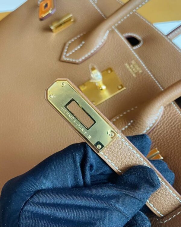 mmexport1713838559497-816x1024-1 H Factory Bags Birkin Togo Golden Brown Gold Hardware 30cm Full Handmade