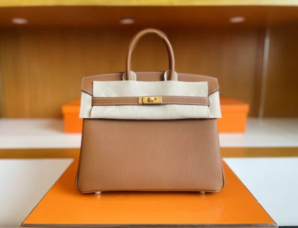 mmexport1713838620849-1024x783-1 H Factory Bags Birkin Togo Golden Brown Gold Hardware 25cm Full Handmade