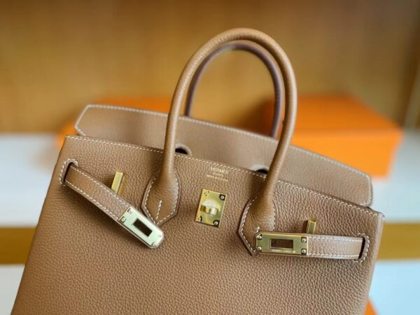 mmexport1713838633654-1024x768-1 H Factory Bags Birkin Togo Golden Brown Gold Hardware 25cm Full Handmade