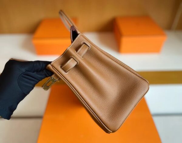 mmexport1713838635553-1024x806-1 H Factory Bags Birkin Togo Golden Brown Gold Hardware 25cm Full Handmade