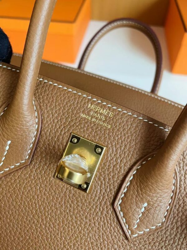 mmexport1713838637918-768x1024-1 H Factory Bags Birkin Togo Golden Brown Gold Hardware 25cm Full Handmade
