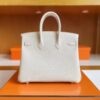 H Factory Bags Birkin Togo Creamy White Gold Hardware 25cm Full Handmade