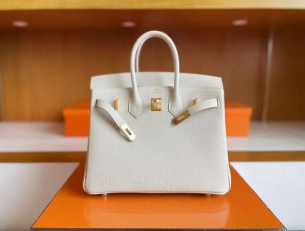 mmexport1713838677777-1024x779-1 H Factory Bags Birkin Togo Creamy White Gold Hardware 25cm Full Handmade