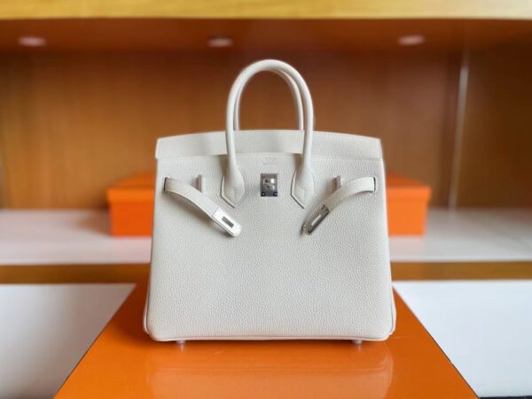 mmexport1713838707881-1024x769-1 H Factory Bags Birkin Togo Creamy White Silver Hardware 25cm Full Handmade