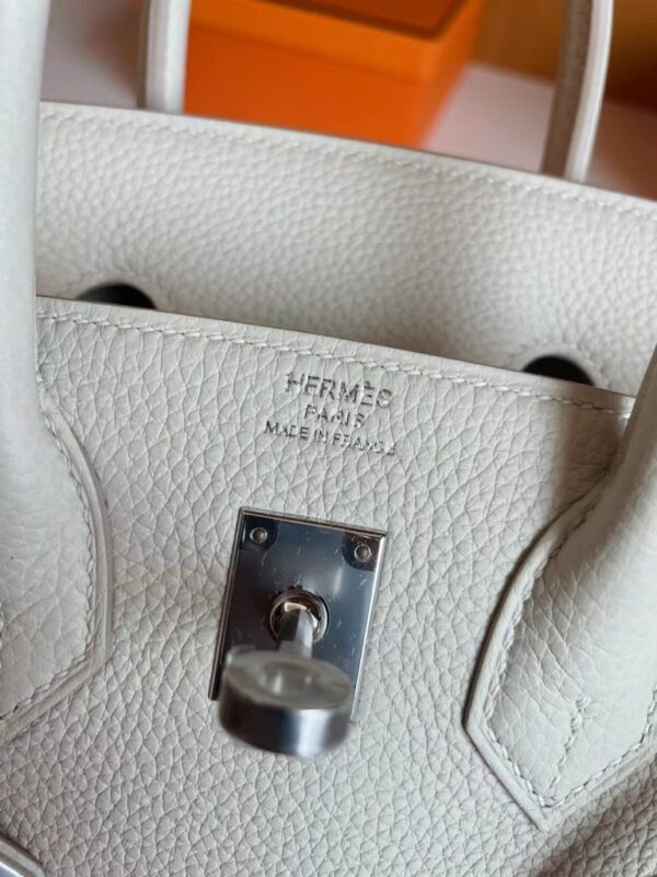 mmexport1713838712420-768x1024-1 H Factory Bags Birkin Togo Creamy White Silver Hardware 25cm Full Handmade