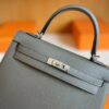 H Factory Bags Kelly Epsom Tinware grey Silver Hardware 25cm Full Handmade