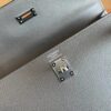 H Factory Bags Kelly Epsom Tinware grey Silver Hardware 25cm Full Handmade