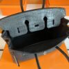 H Factory Bags Birkin Matte Alligator crocodile Graphite grey Silver Hardware 25cm Full Handmade