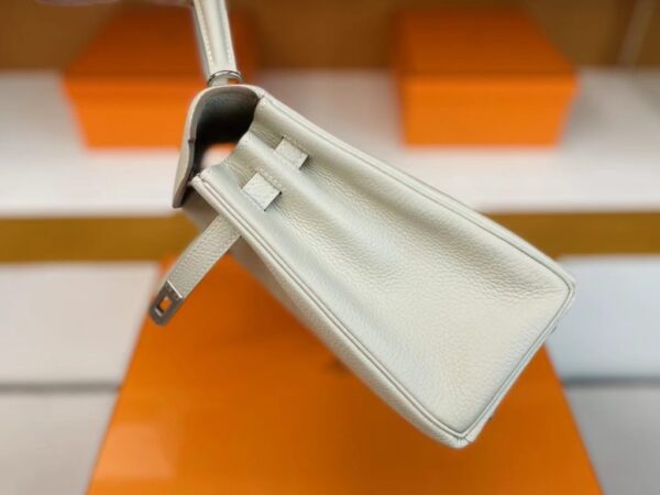 mmexport1713839521806-1024x768-1 H Factory Bags Kelly Togo Creamy White Silver Hardware 25cm Full Handmade