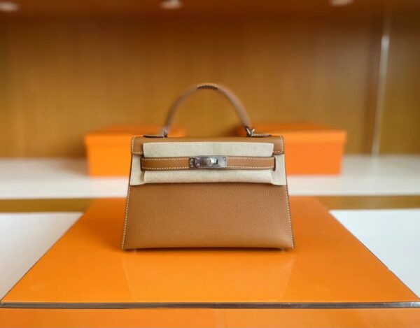 mmexport1715940636587-1024x801-1 H Factory Bags mini kelly Epsom Golden Brown Silver Hardware 19cm Full Handmade