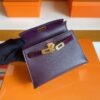 H Factory Bags mini kelly touch Epsom & Shiny crocodile N5 Gallon purple Gold Hardware 19cm Full Handmade