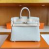 H Factory Bags Birkin Togo M4 creamy Gray Silver Hardware 25cm Full Handmade