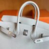 H Factory Bags Birkin Togo M4 creamy Gray Silver Hardware 25cm Full Handmade