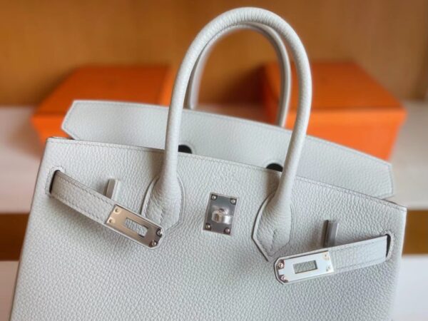 mmexport1716000274121-1024x768-1 H Factory Bags Birkin Togo M4 creamy Gray Silver Hardware 25cm Full Handmade