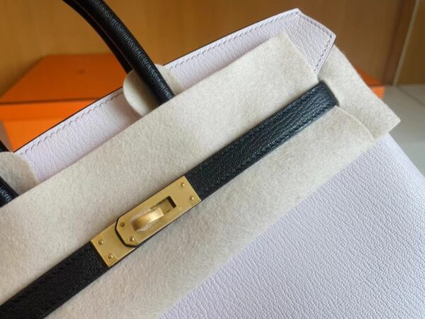 mmexport1716000299711-1024x768-1 H Factory Bags Birkin Chevre Light Pink & Black Gold Hardware 25cm Full Handmade