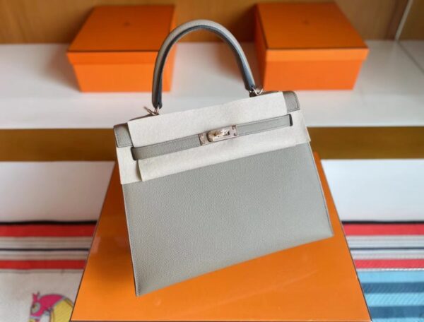 mmexport1716000397905-1024x778-1 H Factory Bags Kelly Epsom M8 Light Gray Silver Hardware 25cm Full Handmade