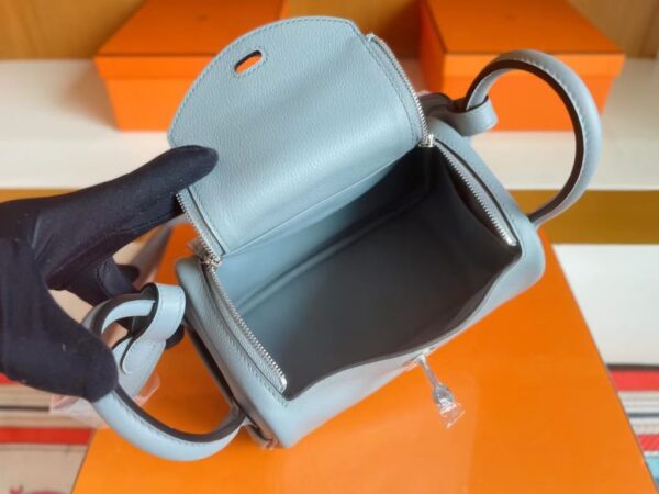 mmexport1716517934272-1024x768-1 H Factory Bags mini Lindy Evercolor J7 Linen blue Silver Hardware 19cm Full Handmade