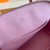 H Factory Bags mini Bolide Chevre x9 mallow purple Silver Hardware 18cm Full Handmade