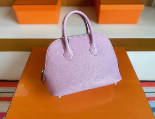 mmexport1716517975054-1024x788-1 H Factory Bags mini Bolide Chevre x9 mallow purple Silver Hardware 18cm Full Handmade