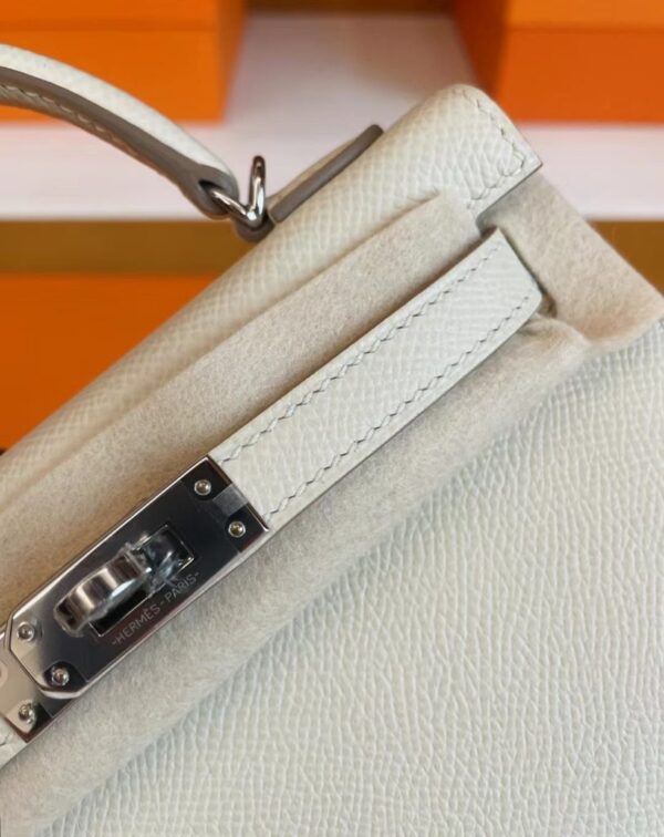 mmexport1716517998787-813x1024-1 H Factory Bags mini Kelly Epsom Cream White Silver Hardware 19cm Full Handmade