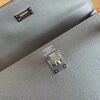 H Factory Kelly Epsom 8F Tinware grey Silver Hardware 25cm Full Handmade