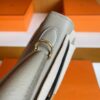 H Factory Bags Kelly Epsom M8 Light Gray Gold Hardware 25cm Full Handmade