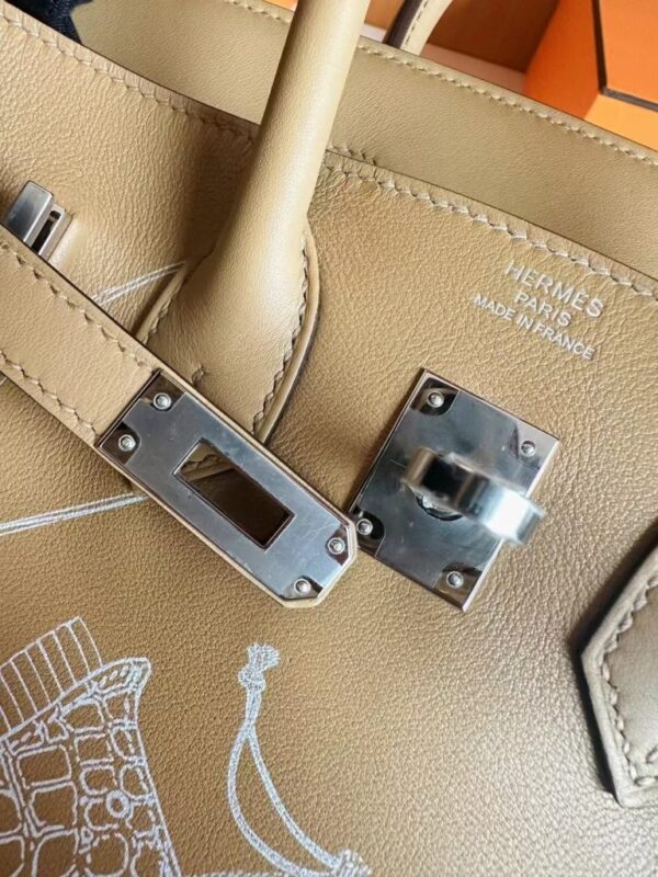 mmexport1717837953630-768x1024-1 H Factory Bags Birkin swift Khaki Brown Silver Hardware 25cm Full Handmade