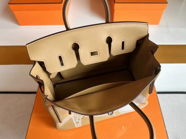 mmexport1717837956735-1024x768-1 H Factory Bags Birkin swift Khaki Brown Silver Hardware 25cm Full Handmade