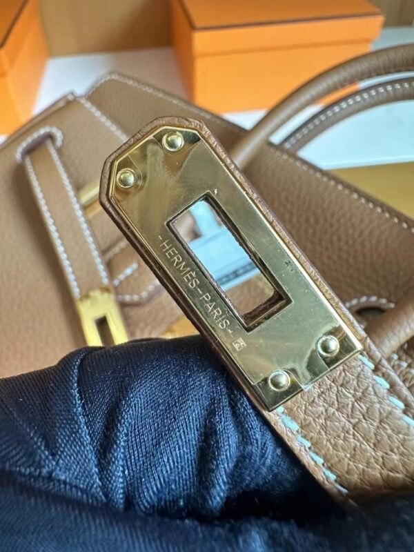 mmexport1717837985404-768x1024-1 H Factory Bags Birkin Togo Golden Brown Gold Hardware 25cm Full Handmade