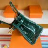 H Factory Bags Birkin Shiny Porosus crocodile 6Q Emerald green Gold Hardware 30cm Full Handmade