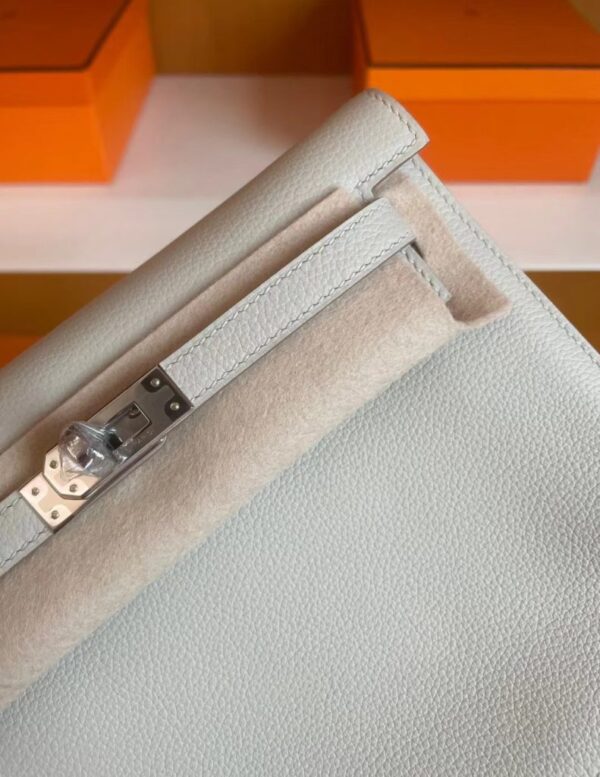 mmexport1718554802521-791x1024-1 H Factory Bags Kelly dance Evercolor CK80 Pearly grey Silver Hardware 22cm Full Handmade
