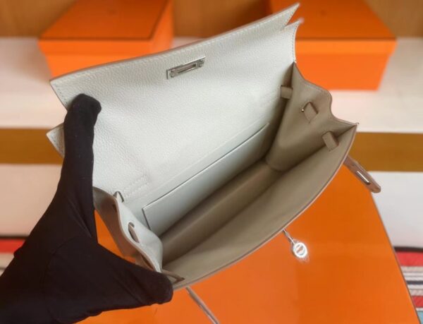 mmexport1718554808621-1024x783-1 H Factory Bags Kelly dance Evercolor CK80 Pearly grey Silver Hardware 22cm Full Handmade