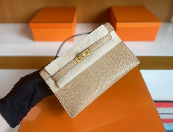 mmexport1718554829995-1024x780-1 H Factory Bags mini Kelly Matte Alligator crocodile 0M Tea Khaki Gold Hardware 22cm Full Handmade