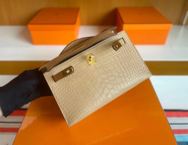 mmexport1718554836942-1024x788-1 H Factory Bags mini Kelly Matte Alligator crocodile 0M Tea Khaki Gold Hardware 22cm Full Handmade