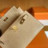 H Factory Bags mini Kelly Matte Alligator crocodile 0M Tea Khaki Gold Hardware 22cm Full Handmade