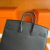 H Factory Bags Birkin little house Togo & crocodile Black Silver Hardware 20cm Full Handmade
