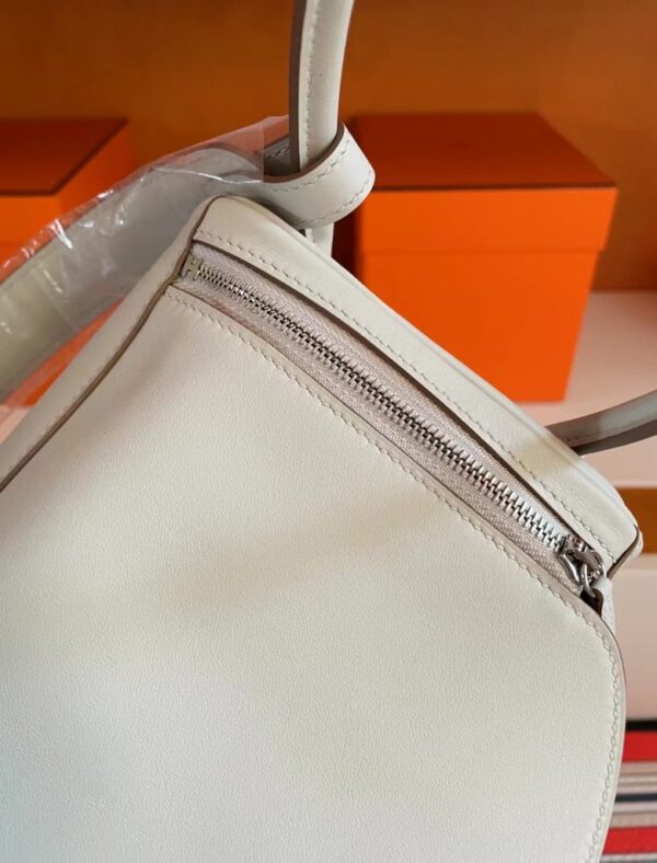 mmexport1722655177956-780x1024-1 H Factory Bags Lindy Swift Cream White & Grey Silver Hardware 26cm Full Handmade
