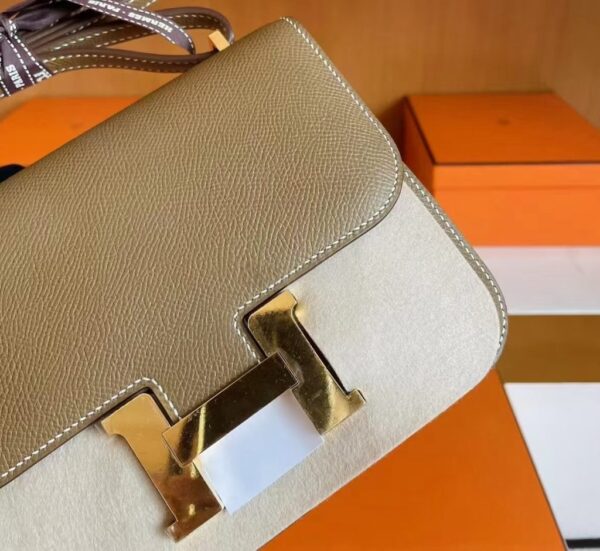 mmexport1739437096607-1024x940-1 H Factory Bags Constance Epsom CK18 Etoupe Grey Gold Hardware 18cm Full Handmade
